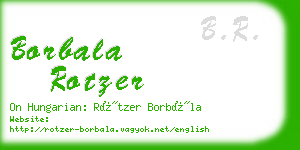borbala rotzer business card